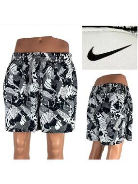 Nike Swim Volley Shorts Trunks Bathing Suit NESSC462-001 Men's M NEW with Tag